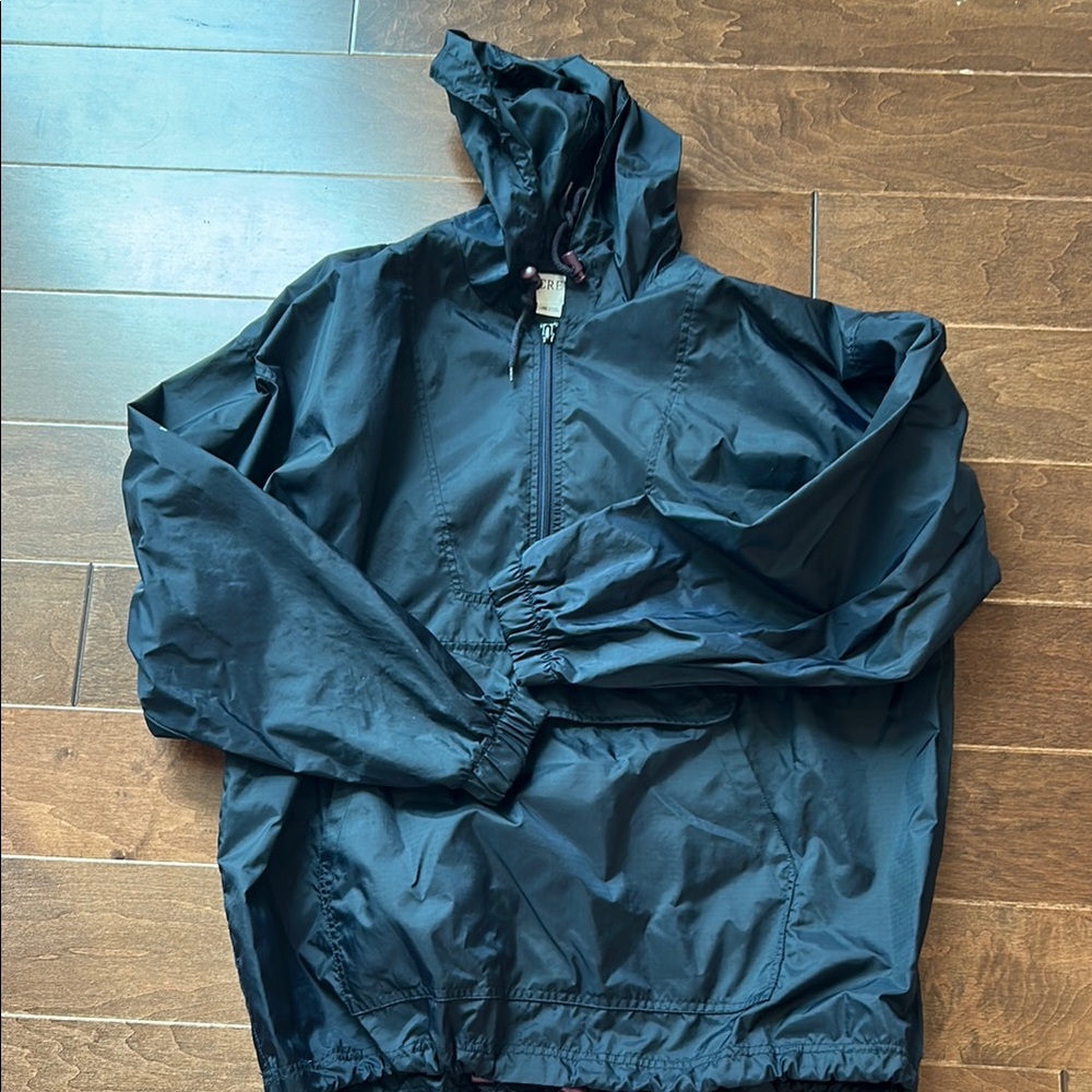 J. Crew Black Windbreaker Jacket